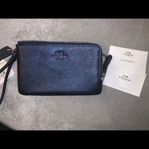 Leather Coach Wristlet NWT
